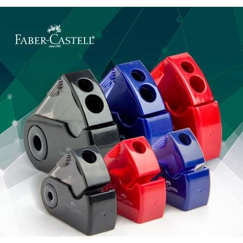 FABER-CASTELL Mini Pencil Sharpener Creative Double Hole Pen Knife Cutting Stationery Kawaii Kid Student School Supplies