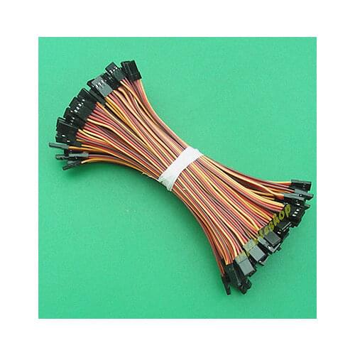 100 x 15cm 22AWG Wire Quadcopter Servo Extension Connector JR Male to Male Cable