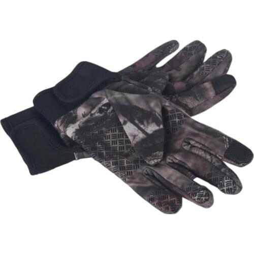 Camo Fishing Gloves Hunting Gloves Anti-Slip Breathable for Outdoor Cycling