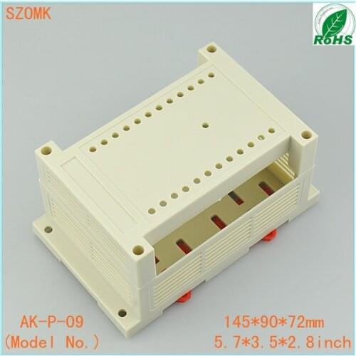 Din rail project box electronic case (1 pcs) 145*90*72mm abs plastic junction box, instrument housing case control box