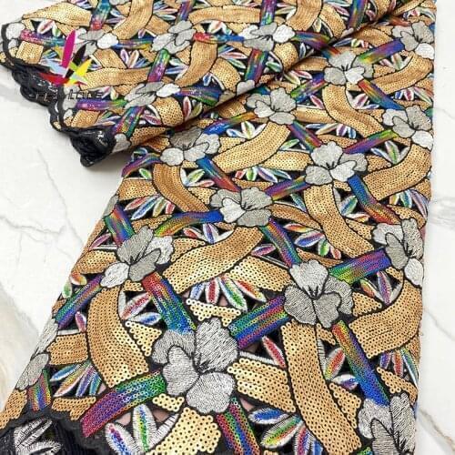 Sequins Oganza Lace Fabric Bridal Green Color French African Nigerian Latest Design High Quality Tulle 2021 Stylish Embroidery