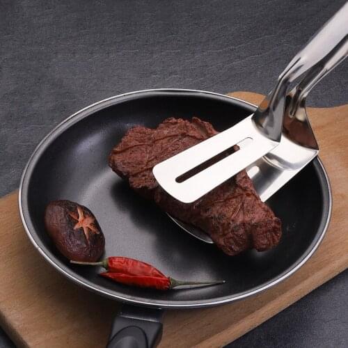 Kitchen BBQ Bread Utensil Barbecue Tong Non-stick Food Clip Fried Steak Shovel Bread Steak Meat Vegetable Clamp Pancake Egg Tong