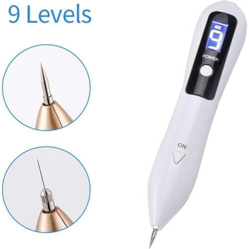 8 Gears Laser Plasma Pen USB LCD Mole Spot Scanning Pen Skin Tag Removal Face Freckle Wart Dark Tattoo Remaval Beauty Tools