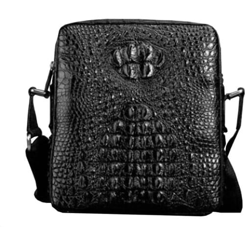 Ourui new selling true crocodile male One shoulder bag men bag office worker special crocodile leather men bag