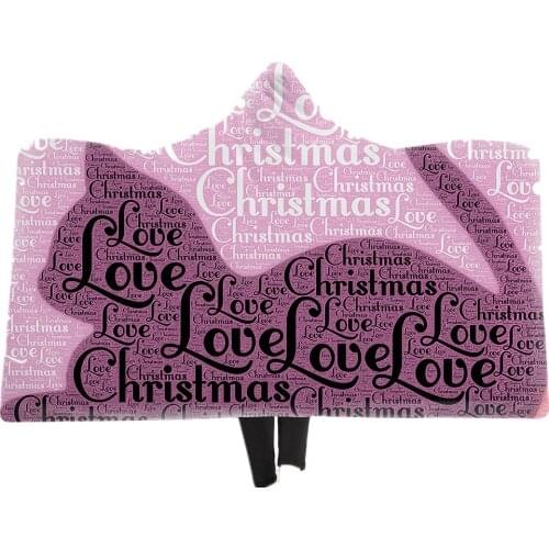 Letter Cat Printed Soft Back To School Blanket Warm Wool Velvet Hoodie Blanket Home Sofa Camping Cloth Harajuku Hooded Blanket