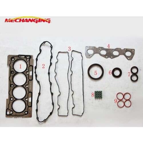 NFU TU5JP4 For CITROEN C3 I C2 C4 1.6 metal ENGINE Gasket Full Set Gasket Engine Rebuilding Kits 50232700 Cylinder Head Gasket