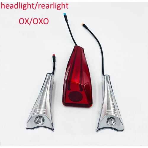 Wholesale headlight rearlight for OX/OXO electric scooter,off-road adult escooter spare parts for backlight front light