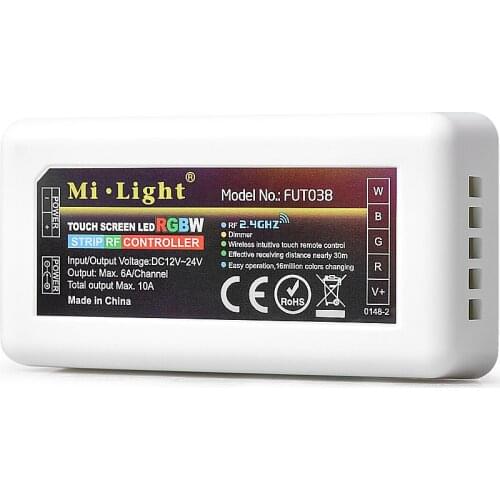 RF 2.4G Wireless FUT038 Milight RGBW Led Controller For SMD5050 4IN1 Flexible Strip Light Dimming And Color Changing