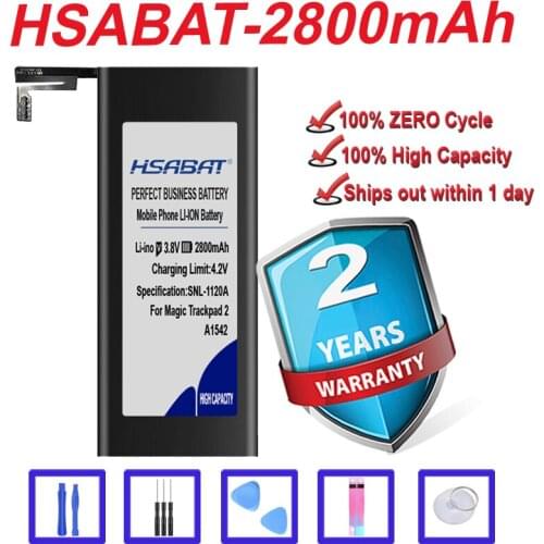 Top Brand 100% New 2800mAh A1542 Wireless Trackpad Battery for Magic Trackpad 2 MJ2R2LL / A in stock