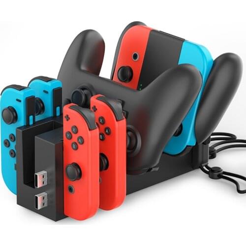 For Nintendo Switch Charging Dock Station Joy-Con PRO Controller Charger Stand NS Storage Base Console Multifunction Accessories
