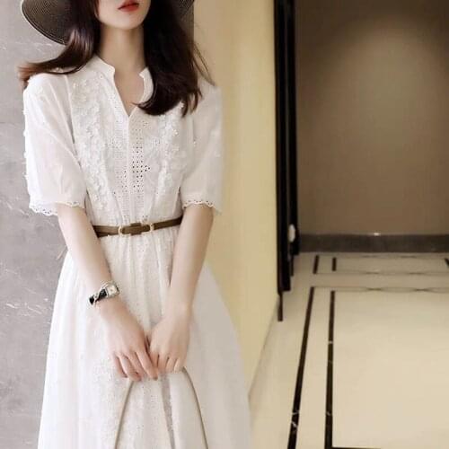 Women Summer Lace Dress High Quality