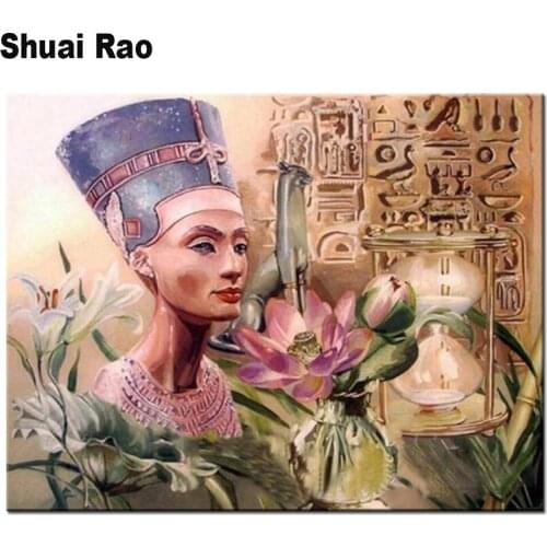 3d diy rhinestones Egyptian Queen diamond painting embroidery full square/round diamond mosaic home decoration