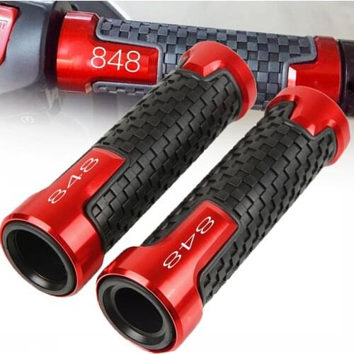 7/8 22mm Motorcycle Hand Grips Accessories Handle Bar Handlebar Hand Grip For Ducati 848/EVO 2007 2008 2009 2010 2011 2012 2013