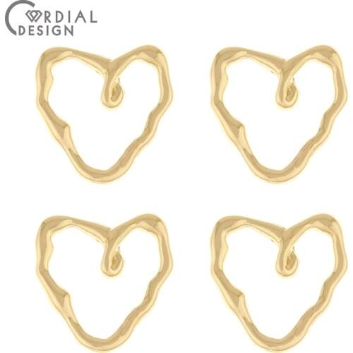 Cordial Design 100Pcs 19*19MM Jewelry Accessories/Charms/Heart Shape/DIY Making/Pendant/Jewelry Findings & Components/Hand Made