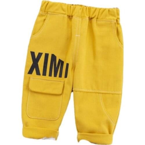 New Spring Autumn Children Fashion Clothes Kid Boy Girls Elastic Band Pants Baby Toddler Cotton Clothing Infant Casual Trousers