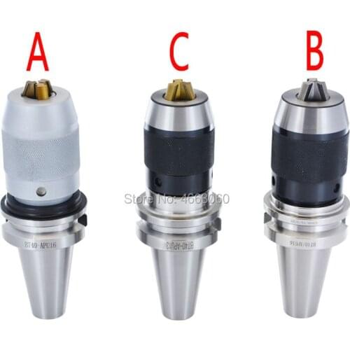 BT30 BT40 NT30 NT40 APU08 APU13 APU16 80L 100L 110L precision CNC integrated self tightening drill chuck for drilling machine