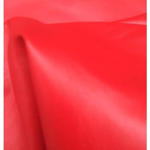 Whole piece red Genuine soft sheep skin for garment leather material