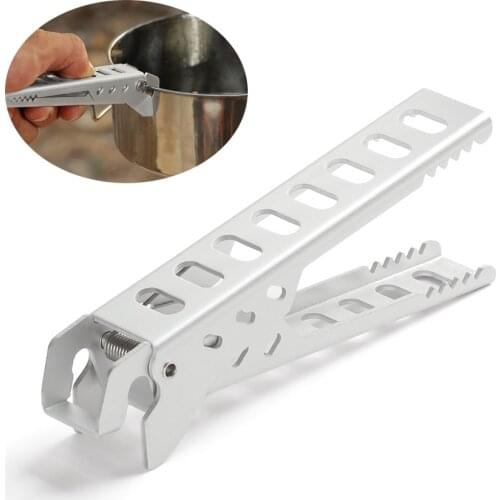 Camping Outdoor Pot Pan Gripper Handle Bowl Gripper Cookware Tableware Anti-hot Pot Pan Gripper Holder Picnic Home Kitchen Tool