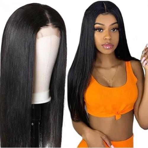 Hairmoda 4x4 Straight Lace Closure Human Hair Wigs For Women Peruvian Remy Hair 13xT Lace Front Wigs Preplucked With Baby Hair