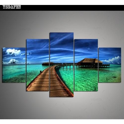 HD Printed Painting Canvas Printing Seascape painting Room decor print poster picture canvas Framed Art HG-107