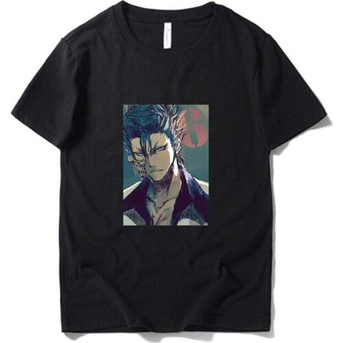 Homme Graphic Tshirt Casual Cool Streetwear Bleach Grimmjow Jeagerjaques Unisex Anime T-Shirts 100% Cotton Clothes
