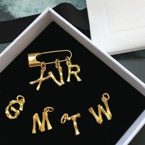 HONGYINSI Brooches Letter On Clothes