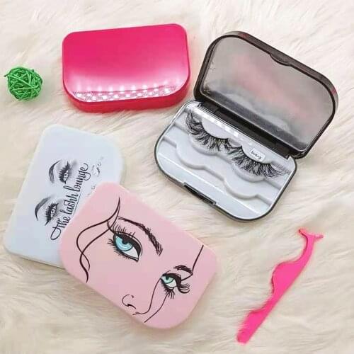 Lash Boxes Wholesale Eyelash Packaging Newest 3-100 pcs Empty Lash Case with Clear Tray 25mm Mink Lash Boxes Packaging