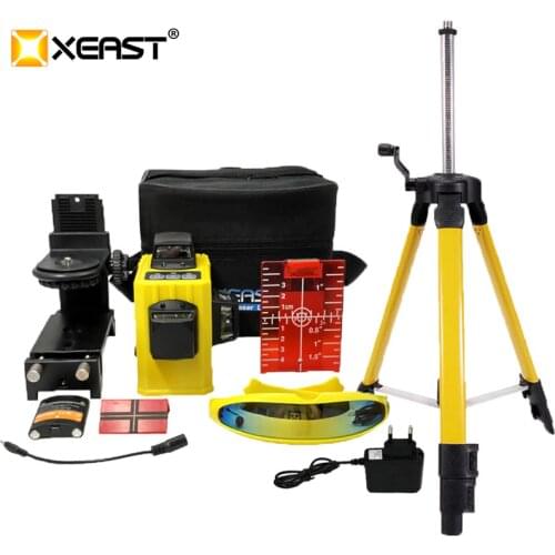 XEAST 3D XE-61A 12Lines Green Laser Level Self-Leveling 360 Horizontal And Vertical Cross Super Powerful Green Laser Beam Line