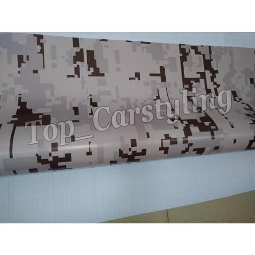 Matte Digital Tiger Camouflage Car wrap PIXEL Camo Car Vinyl pellicola Motorcycle Vehicle Covering Foil 1.52x30m/Roll 5xft