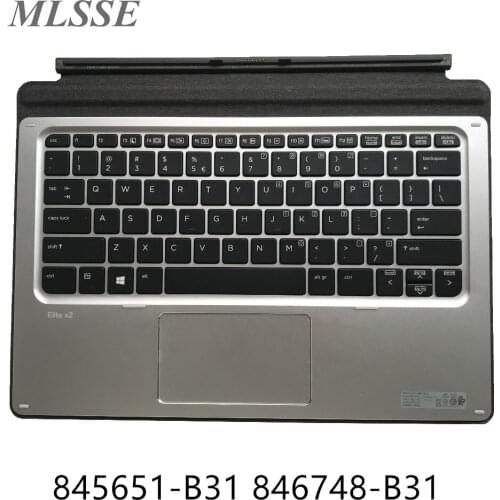 New For HP Elite x2 1012 G1 Palmrest Cover US keyboard With Touchpad HSTNN-D72K 845651-B31 846748-B31 Fast ship