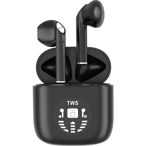 New Upgrade P80 Wireless Earbuds 3D Sound LED Display Bluetooth 5.1 Qi Wireless Chargering Earphone Gaming Headset