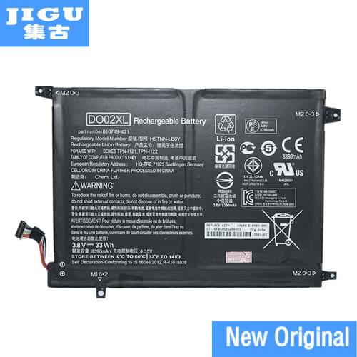 JIGU Original Laptop Battery 810749-421 810985-005 DO02XL HSTNN-LB6Y TPN-I121 TPN-I122 For HP For Pavilion x2 10