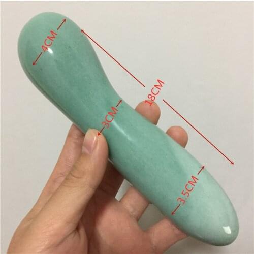 1pcs Natural dongling jade spiral crystal wand hand carved crystal gem yoni massage wand healing wand