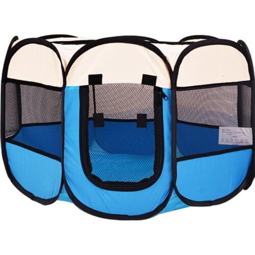 Pet Tent Portable Folding Pet Cage Portable Pet Playpen For Cat Dog Playpen Puppy Kennel Octagonal Fence Large Dogs House