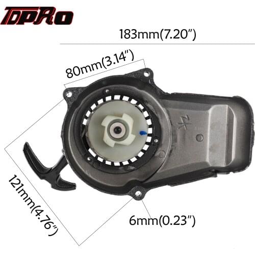 Engine Pull Start Recoil Starter For 2 Stroke 43cc/47cc 49/50cc Dirt Pocket Rocket Bike Minibike ATV Go Kart Quad Dirt Pit Bike