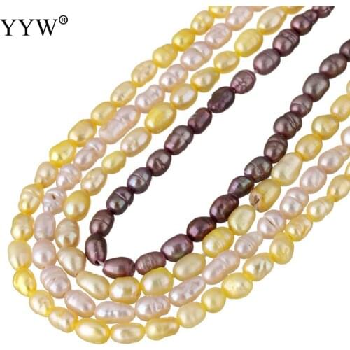 Mixed Colors 2-3mm Cultured Rice Freshwater Pearl Beads 0.8mm Hole 14.5Inch/Strand for DIY Jewelry Making Accessory Suppliers