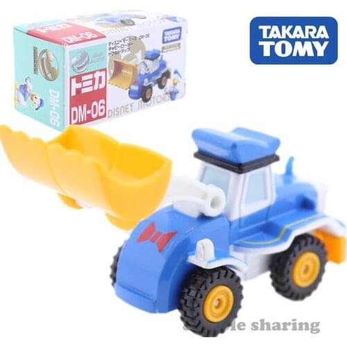 Takara Tomy Tomica Disney Motors DM-06 Chubby Loader Mould Donald Duck DieCast Car Model Kit Funny Baby Toys Magic Bauble