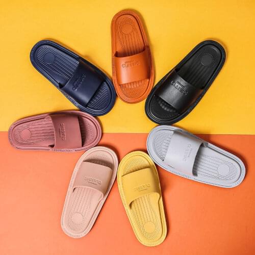 Slippers domestic womens indoor home bathroom slip-proof couples wear cute summer childrens sandals mens bathroom slippers