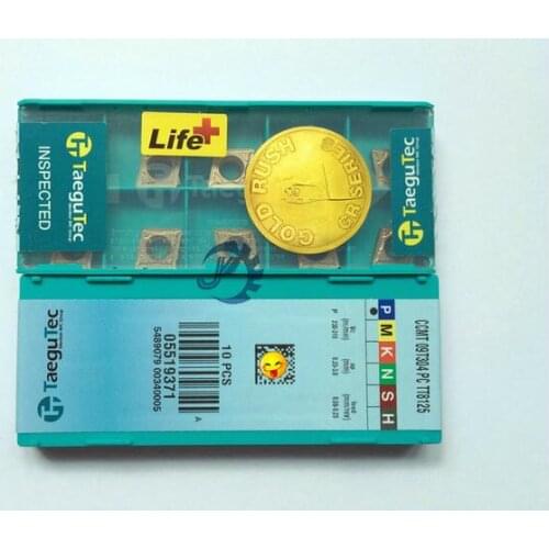 10pcs TNMG CCMT09T304-PC TT8125 TaeguTec cnc Lathe Carbide Negative Triangular Inserts Cutting Tools from Isca