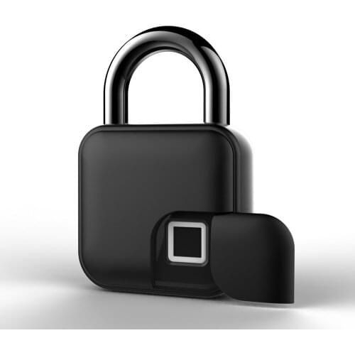 USB Rechargeable Smart Lock Keyless Fingerprint Lock IP65 Waterproof Anti-Theft Security Padlock Door Luggage Case Lock