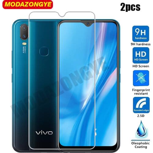 2 pcs For Vivo Y11 2019 Glass Screen Protector Vivo Y11 Tempered Glass Vivo Y11 Y 11 VivoY11 VivoY12 Y 12 2019 Protective Film