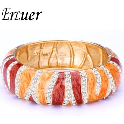 ARUEL Vintage Three Colors Crystal Pave Setting Bangles High Qualitiy Cuff Bangle For Women Party Elegant Jewelry Pulseras