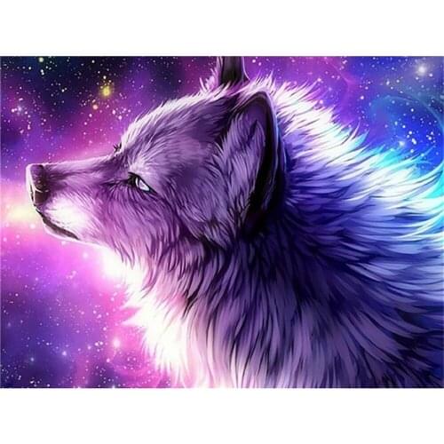 Animal Wolf DIY Embroidery Cross Stitch 11CT Kits Needlework Craft Set Printed Canvas Cotton Thread Home Decoration Wholesale