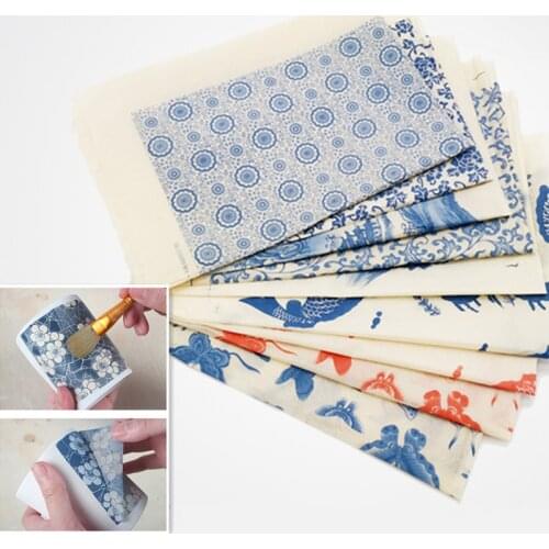 1PCS Pottery Ceramics Clay Transfer Paper Glaze Underglaze Colored Flower Paper Jingdezhen High Temperature DIY Decal Paper