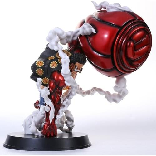 Anime One Piece Monkey D Luffy GEAR Fourth KONG GUN GK PVC Action Figure Statue Collection Model 25CM Kids Toys Doll