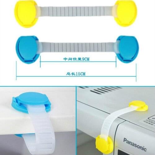 Pure Color Long Lock Style Baby Safety Products Protection Kids Cabinet Drawer Refrigerator Locks & Straps 30pcs/lot