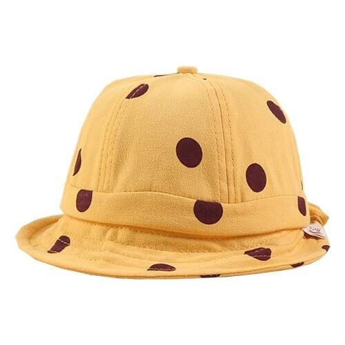 Hot Sale Toddler Kids Sun Cap Polka Dot Baby Bucket Hat Summer Outdoor Baby Girl Boy Cap Sun Beach Hats Good Gift