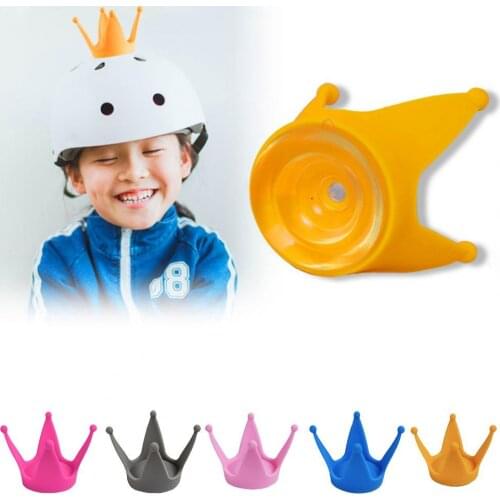 HOT Helmet Crown Decor with Suction Cup Silicone Cute Motorcycle Helmet Crown for Kids Silicone Cute Motorcycle Helmet Crown