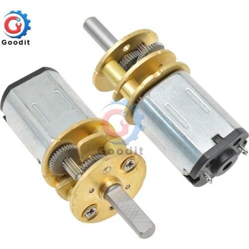 GA13-N20 Motor DC 3V/6V/12V 30/100/150/200/300/400/600/1000RPM Micro Metal Gear Motor Reduction Gear Motor For Toy Smart Car