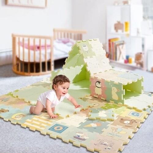 Nordic non-toxic Play baby mat thickened puzzle foam mat climbing cushion diy Pattern household living room